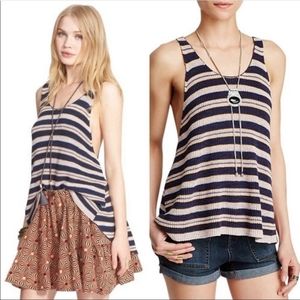Free People Sailor Oversized Stripe Tank Top